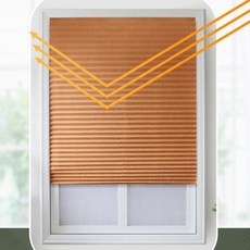 붙이는블라인드 줄없는 커튼 창문 미니 사무실 햇빛차단