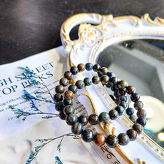 太 ফু 星光藍虎眼圓珠手鍊 舒緩疲勞 招財 增強信心, 1個