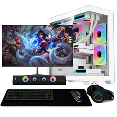 오닉스PC 컴퓨터 게이밍 풀세트 올인원 모니터포함 고사양 PC 조립컴퓨터 배그 롤, 256GB, 8GB, Free DOS, 라데온 VEGA8, 오닉스-02번
