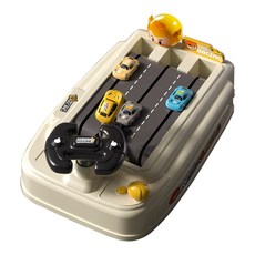 JoyBaby 立體彈射電動賽車遊戲機, 標準電池版-顏色隨機, 1個