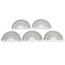 JFW 플라스틱 각도기 5개입, 5개