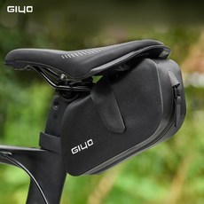 GIYO 自行車防水坐墊包 腳踏車包 自行車包 單車包 車前包 公路車包 馬鞍包 防水耐磨反光設計【BN0191】普特汽車精品, 1個, 黑色
