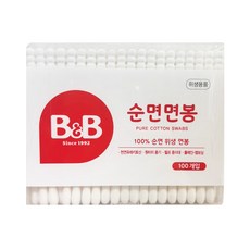 비앤비 유아 면봉, 100개입, 1개