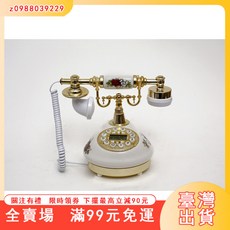 臺灣出貨 至熱賣陶瓷材質座機仿古電話複古電話座機時尚創意家居裝飾電話