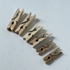 다용도 미니 나무집게, 단품