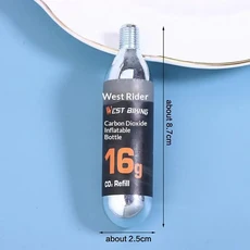 자전거 타이어용 3/6/9개입 16g CO2 카트리지 펌프용 나사형 커넥터 MTB 및 로드 사이클용 고압, 01 3PCS