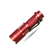 이지코리아 휴대용 LED 후레쉬 손전등 AA건전지, 1개, 빨강