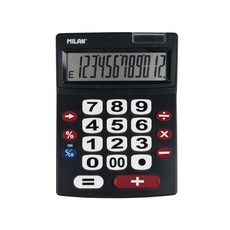 MILAN 經典計算機 12位元 爵士黑, 1個