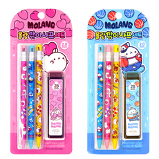 2000 몰랑 깎이샤프세트 Ver 3 1개, 핑크