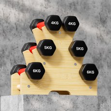 덤벨랙 거치대 고중량 체육관 정리대 홈트 보관대, 뉴 우드 31 x 10.5 x 28cm, 1개, 1g