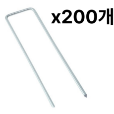 다온픽 잡초매트 고정핀 멀칭핀 (4cmx 15cm 200 개 소포장), 200개