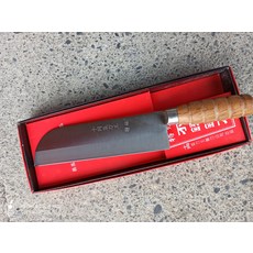 木柄鋒利切菜刀 - 廚房必備人體工學設計 輕鬆料理各式食材, silver blade, 1個