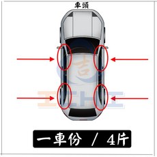 crv5晴雨窗 17年後【白鐵飾條款】台灣製, 【優惠價】一車份 / (４片),正204不鏽鋼-白鐵飾條 【無】卡扣