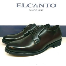 ELCANTO 엘칸토 볼 넓은 광폭 기본정장구두 천연가죽 소가죽 3CM굽 남성정장구두 브라운