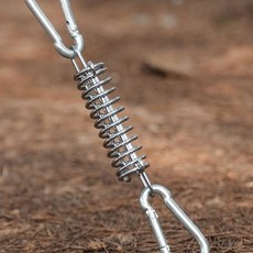 야외 천막 고정 스프링 연결 고리 바람 완충 장력 조절 로프 연결 텐트 설치, 상세페이지 참조