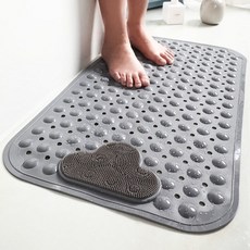 마벨인홈 안전제일 욕실 미끄럼방지 발매트 대형, 그레이, 1개