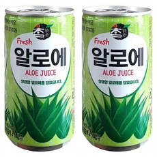 [말랑나무] 대일 참맑은 알로에 175ml x 60캔 (30캔x2박스), 1ml