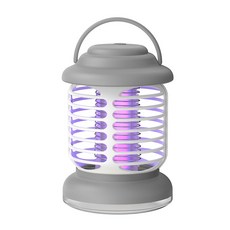 電擊式滅蚊燈 360°紫光誘蚊 母嬰適用 充電款, 灰色充電款