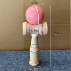 台灣發 Kendama 技巧球劍玉劍球 日本專業劍玉 室內成人趣味平衡兒童玩具, 1個, 中號技巧球【粉色】
