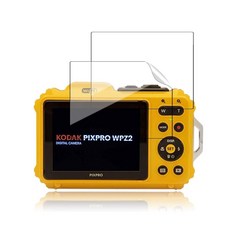 NOUKAJU [2팩] KODAK PIXPRO WPZ2용 액정보호필름 HD 보호 필름 6시간 경도 긁힘 지문 방지 KODAK PIXPRO WPZ2 카메라용 보호 필름(강화 유리, NOUKAJU [2팩] KODAK PIXPRO WPZ2