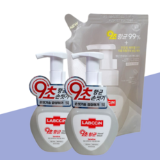 [저자극/민감성] 랩신 센서티브 핸드워시 본품 500ml 2개 + 1.8L 대용량 리필 세트, 1개