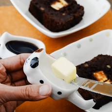 UDlab 陶瓷小貓筷架醬料碟 小碟子調味碟 日式沾醬碟 四入組 CB-H02026, 1個