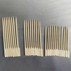 100개 25cm 식품용 손잡이 대나무 꼬지 요리 바베큐 장식꼬치, 20cm(100개), 1개