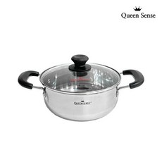 퀸센스 인덕션 라면냄비 양수 20cm IH 가스렌지 유리뚜껑 스텐냄비, 퀸센스 인덕션 라면냄비 양수 20cm IH 가스렌지 유