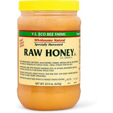 Y.S. 에코 비 팜스 로우 허니, 624g, 2개