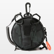 라인 파우치+합사가위 낚시 쇼크리더 파우치 리더 목줄 낚시줄 케이스 낚시가위, 1세트, 그린카모