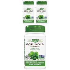 Nature's Way 然萃維 積雪草素食膠囊 950mg, 100顆, 3罐