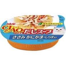 CIAO 原湯杯 貓罐 雞胸肉 蟹肉棒 小魚, 1個, CIAO原湯杯 54號*24, 60g, 鮪魚,蟹肉,小魚,鰹魚