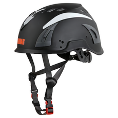 巴哈 BARHAR 反光安全頭盔 TK1010 EN12492 冰上運動安全防護頭盔, 黑色, 1個