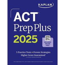 KAPLAN ACT Prep Plus 2025 5 次模擬測驗 + 實用策略
