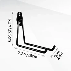 차고 보관을위한 1PC 헤비 듀티 벽 후크 주방 주최자 벽 걸이 교수형 클립 스토리지 홀더 정원 도구, 05 BU-1PC-black