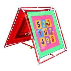 공던지기 찍찍이 다트 던지기 야유회 놀이, 97cm 디지털+접착공 20개