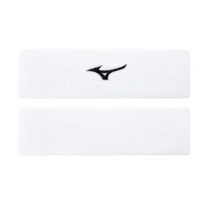 미즈노 베이직 헤어밴드, 화이트, 1개