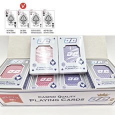 2번모델 JJ점보홀덤카드 홀덤엠보카드 (JJ JUMBO) JJ팩토리, 1다즌(레드6개블루6개)