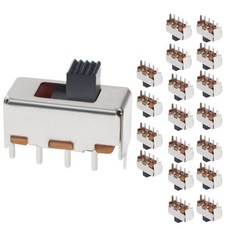 SPDT 미니 마이크로 슬라이드 스위치 - 1P2T 2 위치 20pcs 3mm 토글 수직 패널 브레드보드 PCB 아두이노 전자 보드 SS12F44 딥 미니어처 스위치용 소형 하이, SS12F44-3mm-20pcs