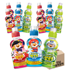 [안녕골목마켓] 팔도 뽀로로음료3종세트_밀크5개+딸기5개+샤인머스캣5개, 샤인머스켓,밀크,딸기, 5개, 235ml