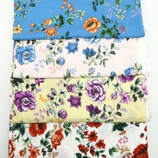 레이온 실크 60수 큰 장미 4종 2마, 145cm x 180cm 2마, 블루, 1개