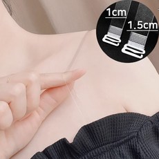 나나민 여성 투명 브라끈 오프숄더 브래지어 스트랩 누드끈 좌우 3세트