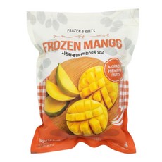 (냉동)글로벌 망고다이스 1kg 냉동망고, 1개
