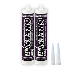 에스테크 다용도 냄새 적은 실리콘 그린씰 (노즐 포함) 투명, 2개