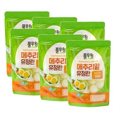 풀무원 깐 메추리알 유정란, 6개, 190g
