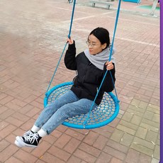 원형 해먹 그네 라탄 의자