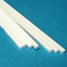 MS 정사각봉 각재:흰색 (6.4 x 6.4) 1팩(5개입), 1개, 흰색