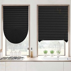 원룸 창문가리개 붙이는 셀프 블라인드 90x240cm 일반형 블랙