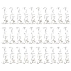 FREEBLOSS 30피스 투명 밸런스 클립 6.9cm(2.7인치) 창문 블라인드 히든 클립 교체 부품 투명 밸런스 리테이너 홀더, FREEBLOSS 30피스 투명 밸런스 클립 6.9cm