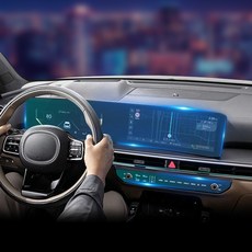 카스타 호환 더뉴 쏘렌토 MQ4 악세사리 12.3인치 네비게이션 풀커버 액정 보호필름 자동차 기스방지 용품, (PE) 공조기 필름 1P